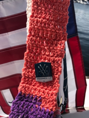 The Ugly Scarf, sporting a Windermere Cup 2018 pin