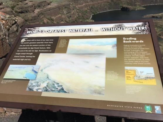 Info overlooking Dry Falls